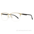 Projeto de luxo Bevel Metal Óptico quadros óculos óculos